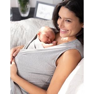 Seraphine skin to skin grey sleeveless top small